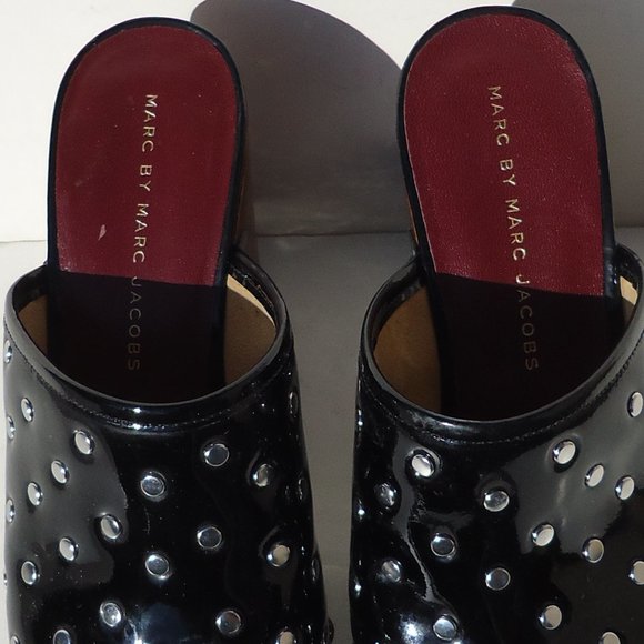 SIZE 36.5. MARC by MARC JACOBS “Dylan” wooden clogs. - Picture 11 of 16